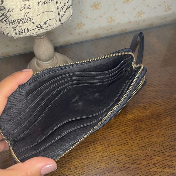 Coach Signature Brown Wristlet - Picture 7 of 12